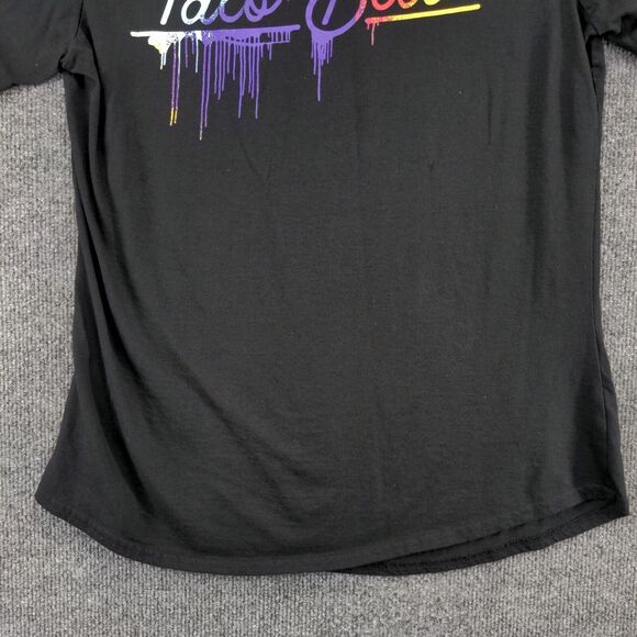 Taco Bell Women's Graphic Print T-Shirt Black Medium Short Sleeve Crew Neck - Picture 7 of 12